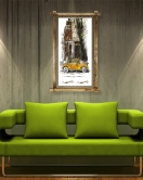 Portre Modern Kanvas Rustik Tablo