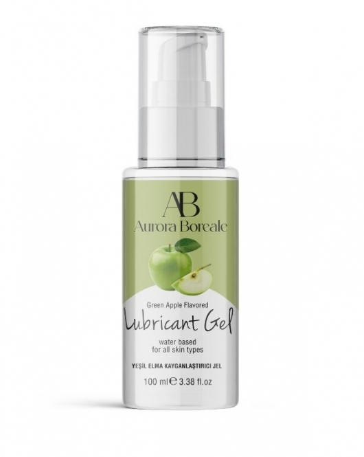 Aurora Boreale Yeşil Elma Aromalı Kayganlaştırıcı Jel 100 ML