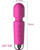 Mini Wand Massager Şarjlı Vibratör - Pembe