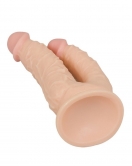 Ten Rengi 20,5 cm Çift Taraflı Dildo Model No:1075
