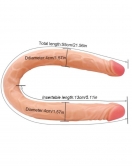 Ten Rengi 55 cm Çift Taraflı Dildo Model No:1034
