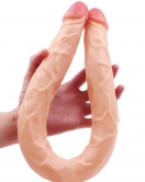 Ten Rengi 55 cm Çift Taraflı Dildo Model No:1034