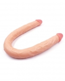 Ten Rengi 55 cm Çift Taraflı Dildo Model No:1034