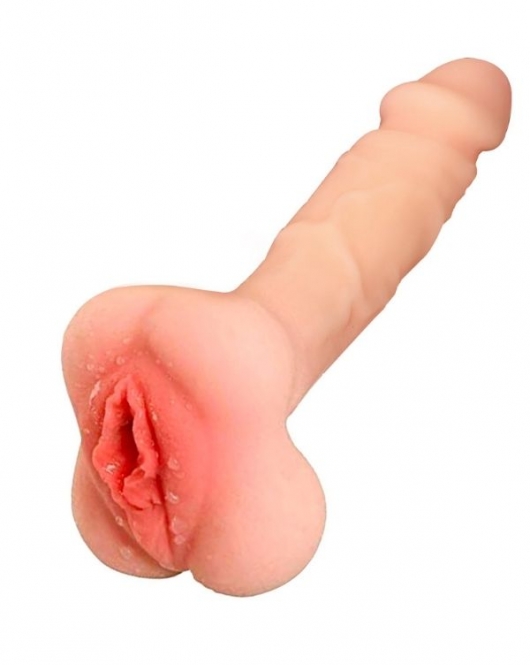 Vajina Girişli Dolgulu Realistik Penis Kılıfı Masturbatör 20CM