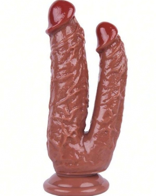 Noctis 19cm Kahverengi Çiftli Dildo No:76
