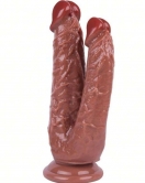 Noctis 19cm Kahverengi Çiftli Dildo No:76
