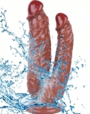 Noctis 19cm Kahverengi Çiftli Dildo No:76
