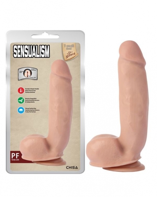 Sensualism 21cm Kıkırdaklı Gerçekçi Dildo