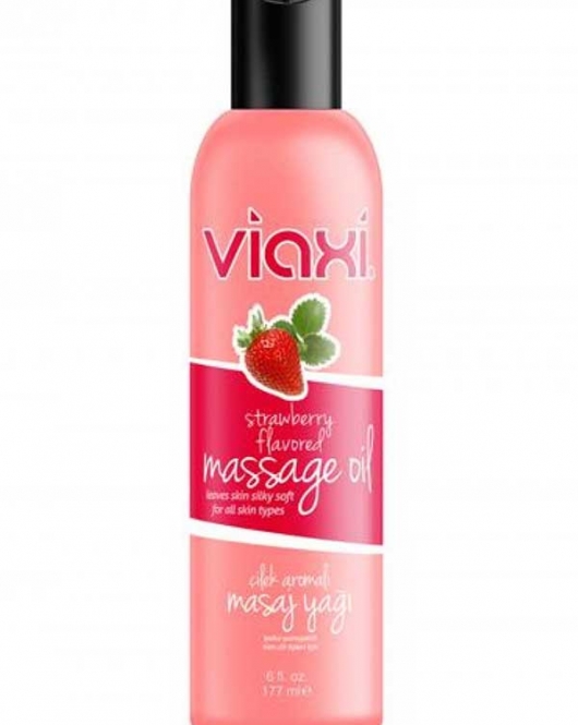 Viaxi Masaj Yağı Çilek Aromalı 177 ml.