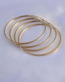 316L Çelik Gold Renk 4'lü Ajda Model 65 mm Çap Kadın Bilezik