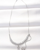 316L Çelik Silver Renk Zirkon Taşlı Minimal Yıldızlı Kolye