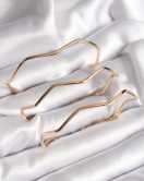 316L Çelik Gold Renk 65 mm Zikzak Model Ajda Bilezik