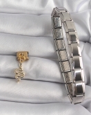 316L Çelik Gold Renk Sallantı Yılan Model Nomination Charm