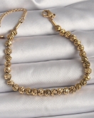 316L Çelik Gold Renk Dorika Model Kadın Bileklik