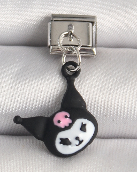316L Çelik Gümüş Renk Kuromi Model Nomination Charm